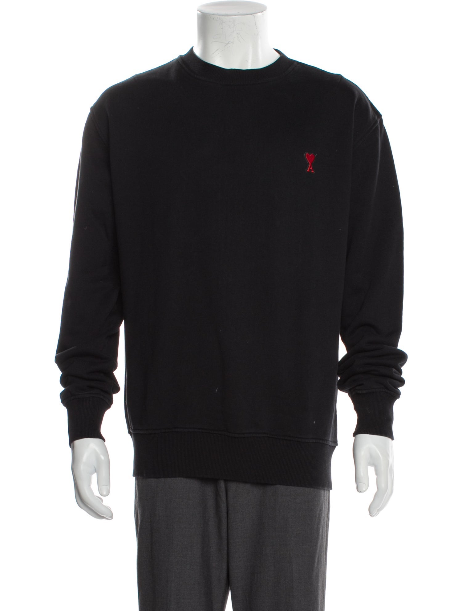 AMI Crew Neck Long Sleeve Sweatshirt