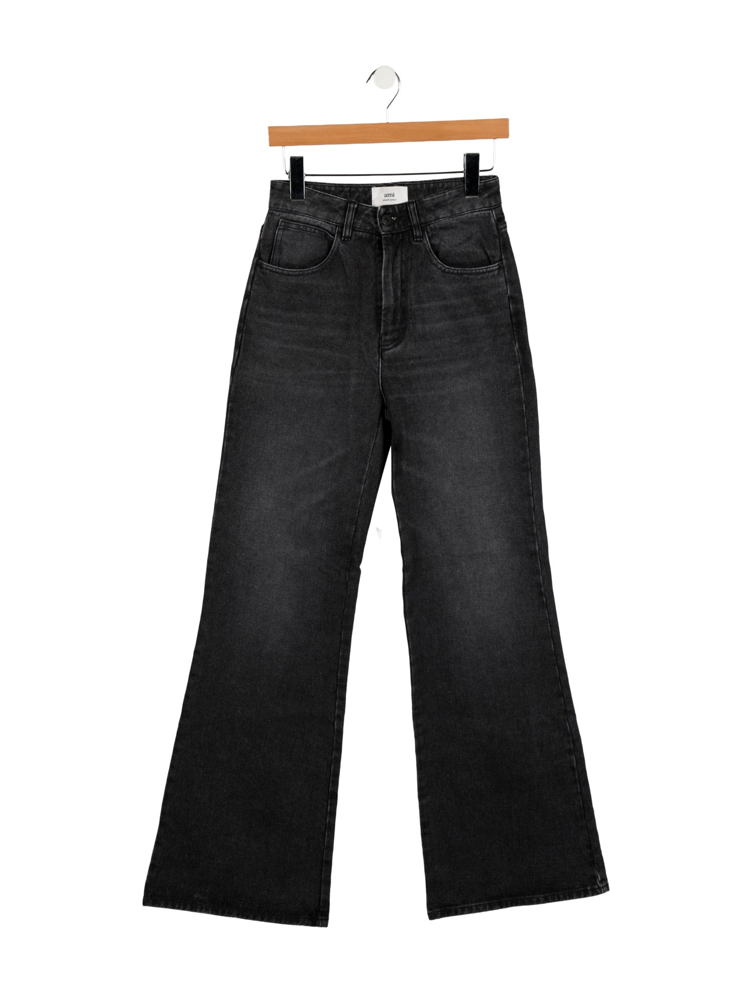 AMI High-Rise Wide Leg Jeans