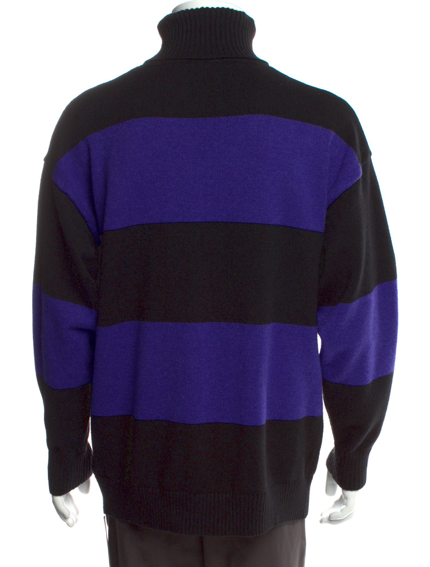 AMI Alexandre Mattiussi Striped Turtleneck Pullover