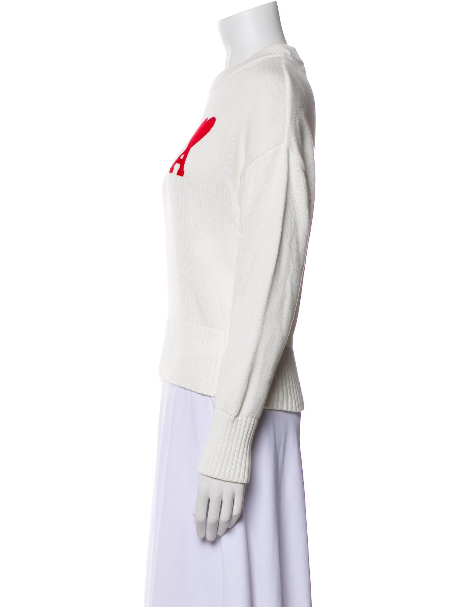 AMI Graphic Print Crew Neck Sweatshirt