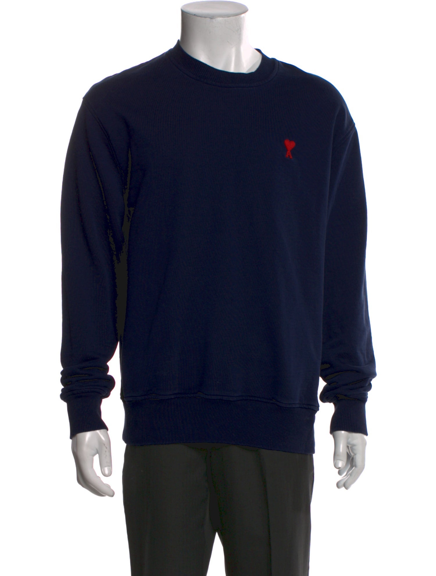 AMI Crew Neck Long Sleeve Sweatshirt
