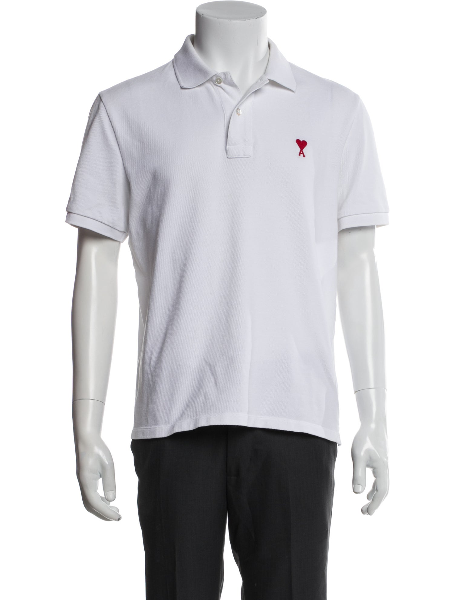 AMI Crew Neck Short Sleeve Polo Shirt