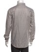 AMI Plaid Print Long Sleeve Dress Shirt