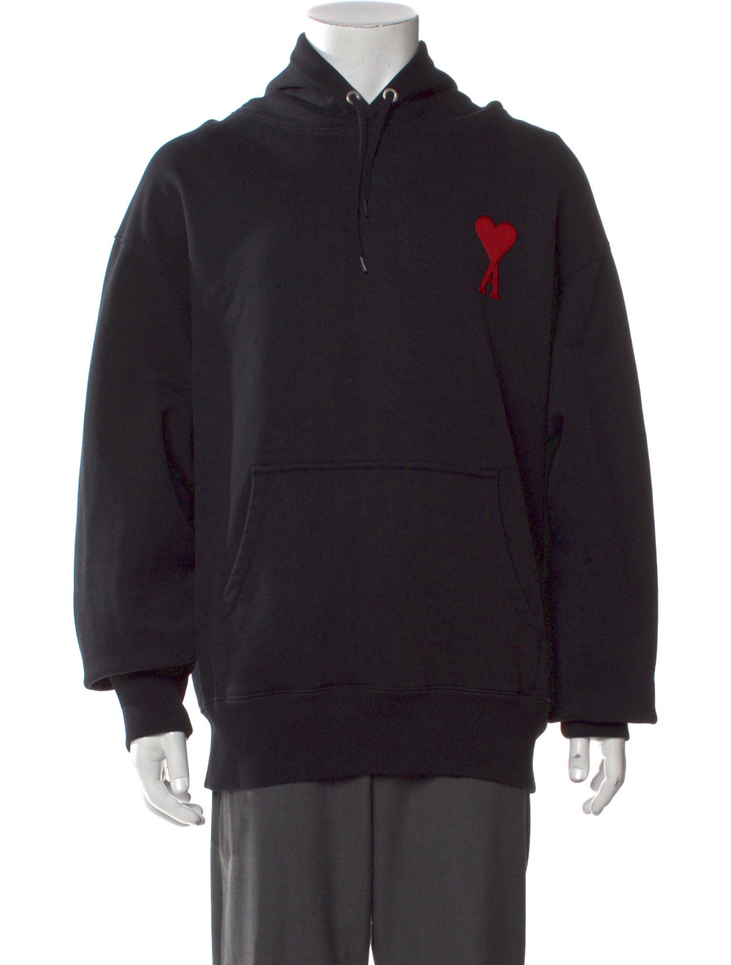 AMI Graphic Print Crew Neck Hoodie