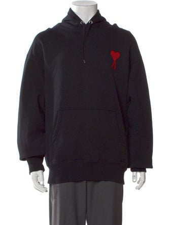 AMI Graphic Print Crew Neck Hoodie