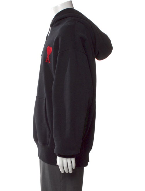 AMI Graphic Print Crew Neck Hoodie