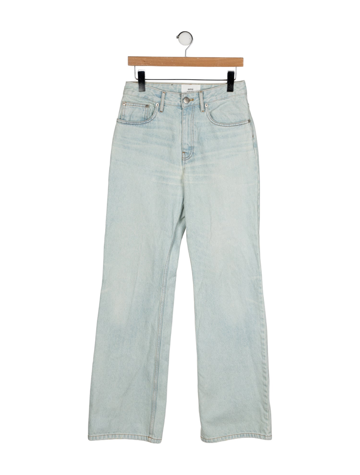 AMI High-Rise Wide Leg Jeans