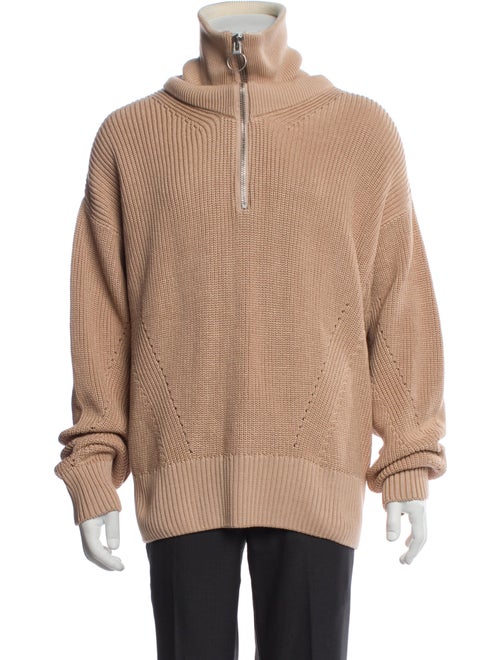 AMI Turtleneck Long Sleeve Polo Sweater