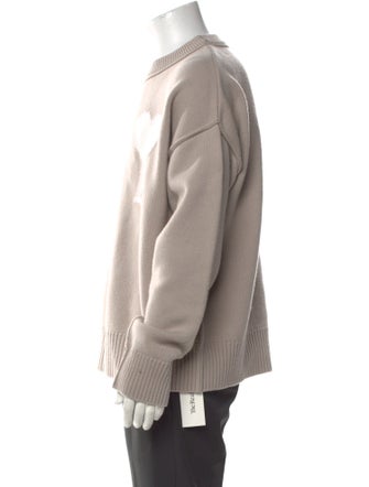 AMI Virgin Wool Graphic Print Pullover