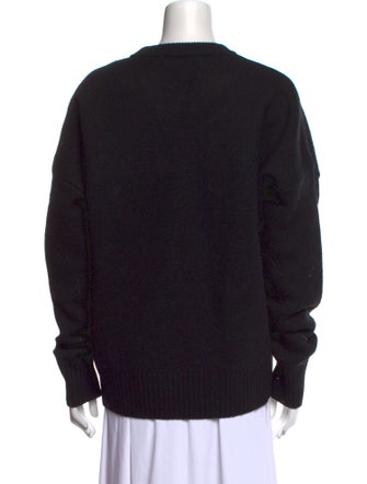 AMI Virgin Wool Graphic Print Sweater