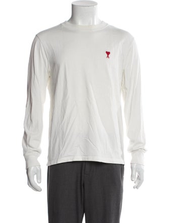 AMI Graphic Print Turtleneck Pullover