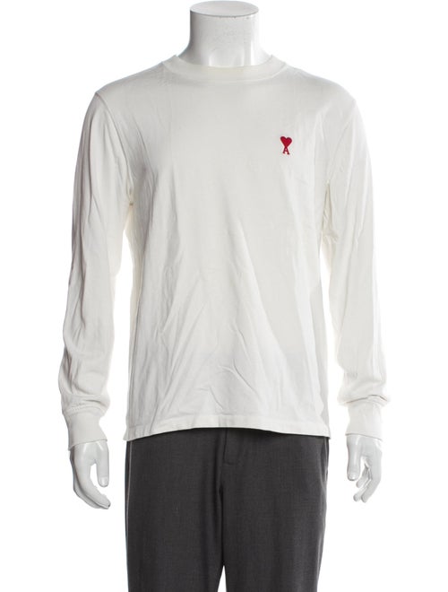 AMI Graphic Print Turtleneck Pullover