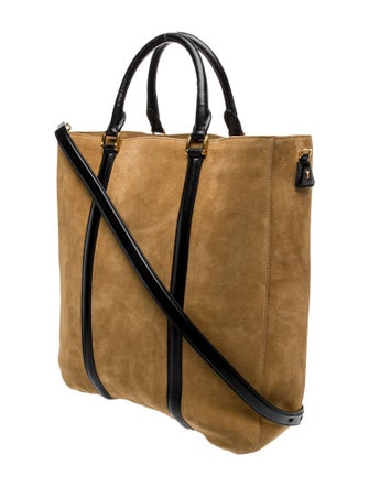 AMI Suede Shoulder Bag