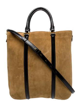 AMI Suede Shoulder Bag