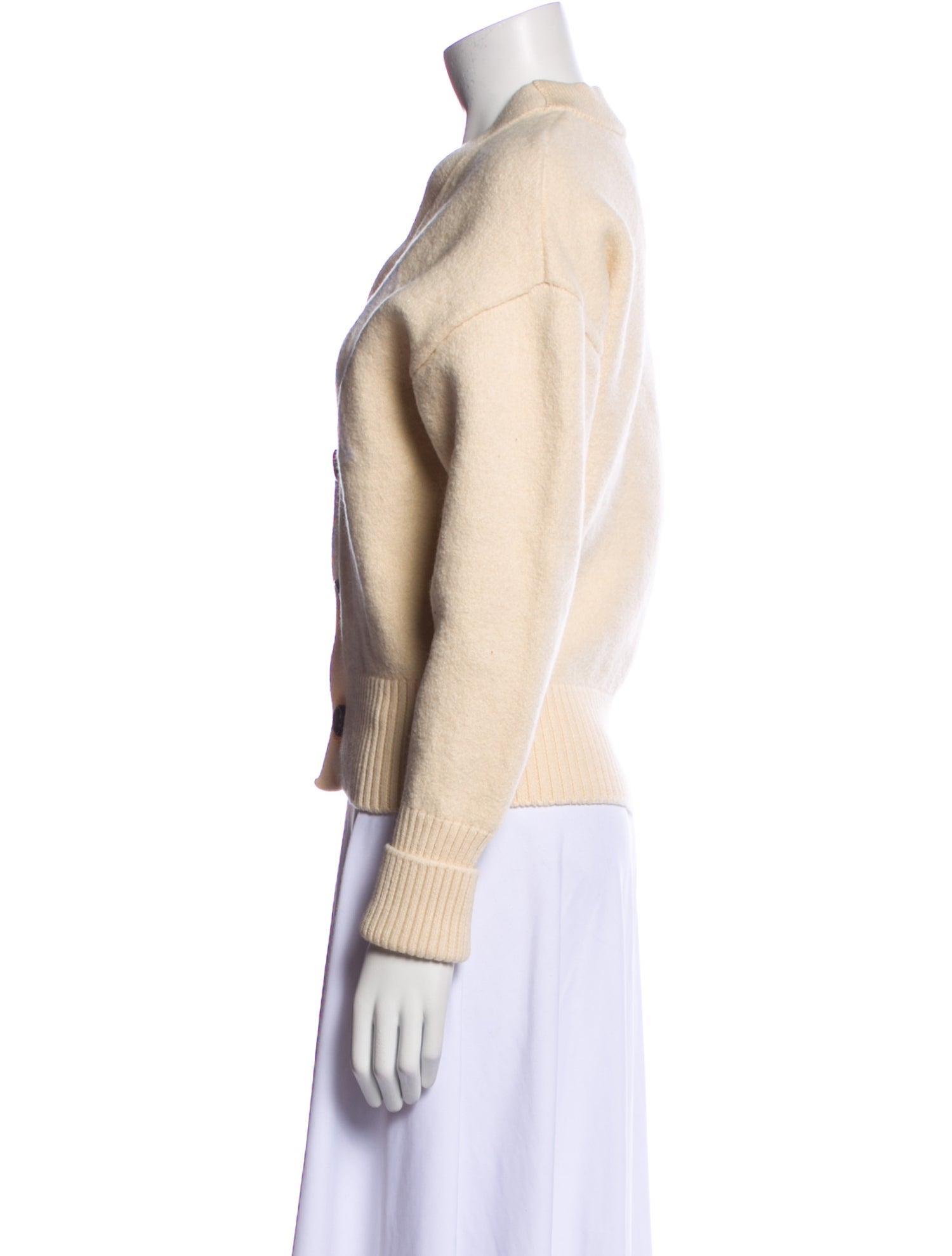 AMI Virgin Wool V-Neck Sweater