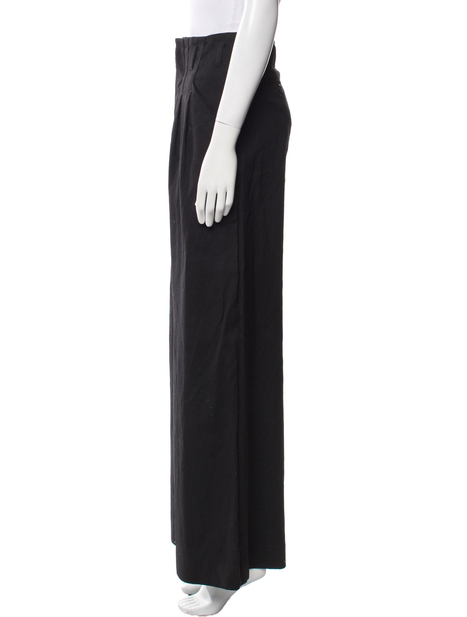 AMI Virgin Wool Wide Leg Pants