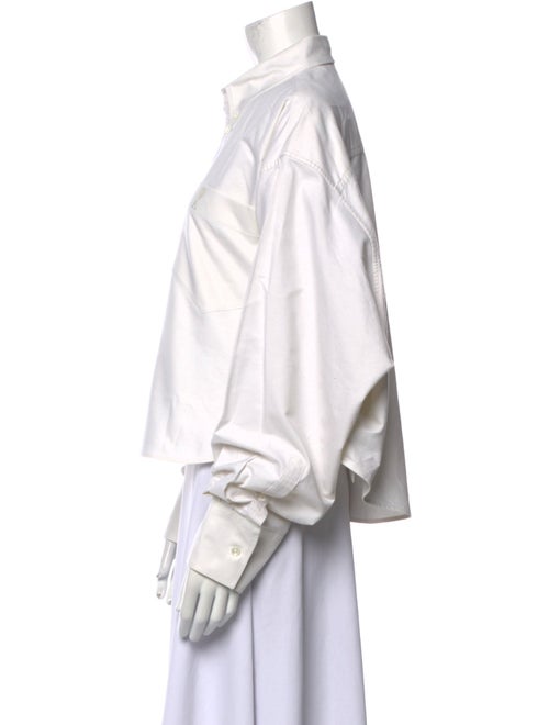 AMI Long Sleeve Button-Up Top