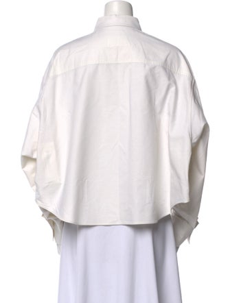 AMI Long Sleeve Button-Up Top