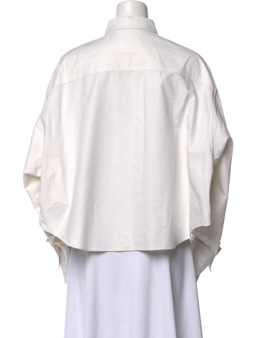 AMI Long Sleeve Button-Up Top