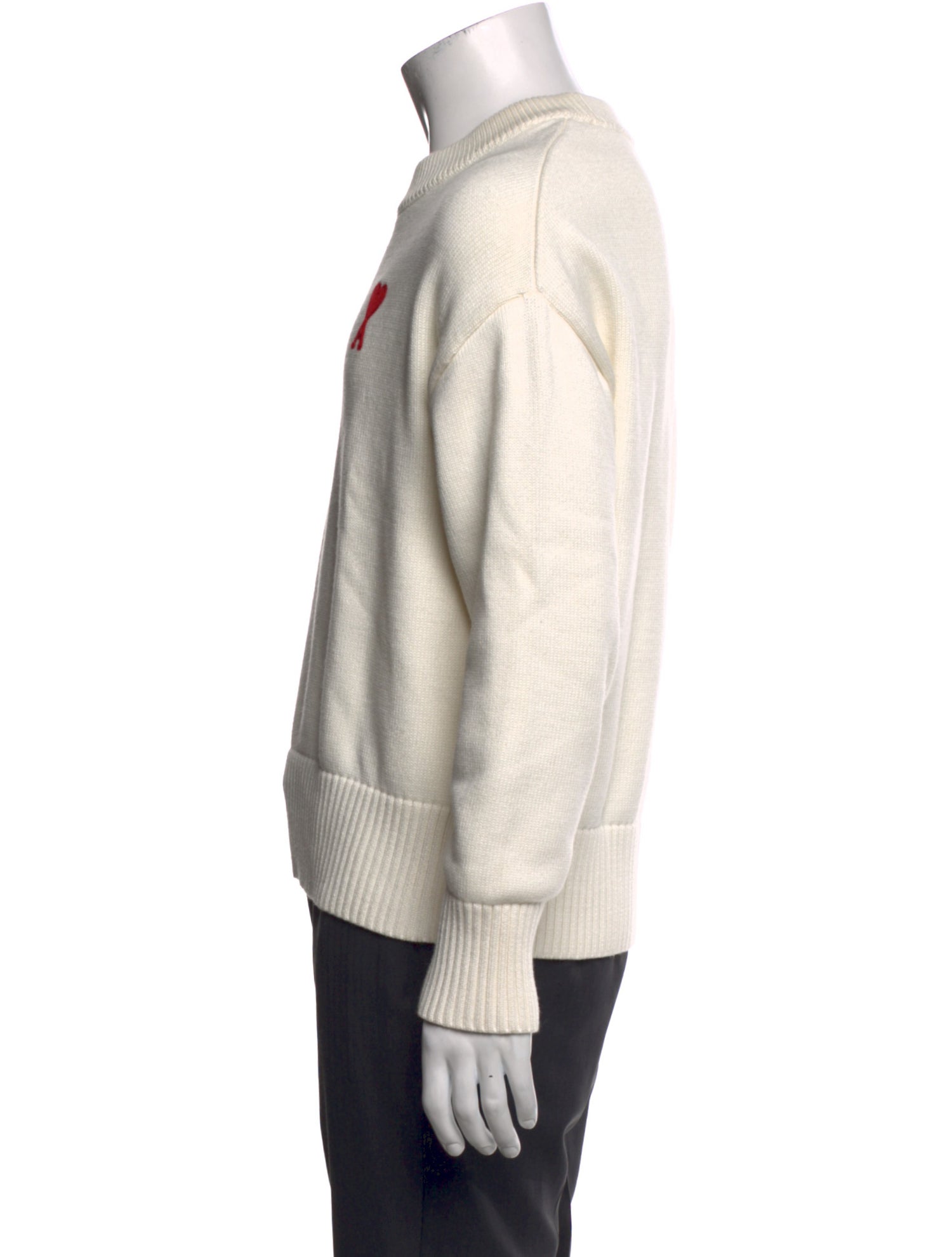 AMI Graphic Print Crew Neck Pullover