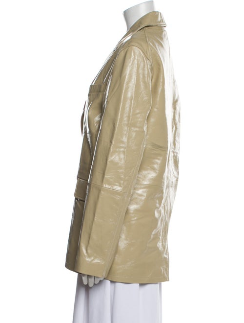 AMI Lamb Leather Blazer