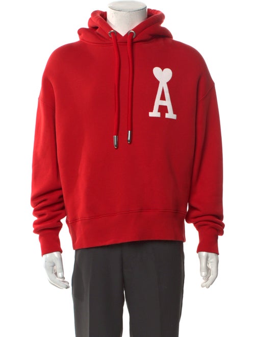 AMI Graphic Print Crew Neck Hoodie