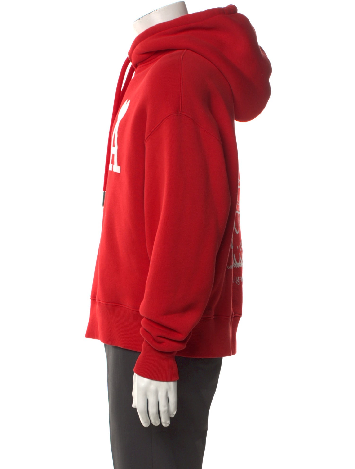 AMI Graphic Print Crew Neck Hoodie