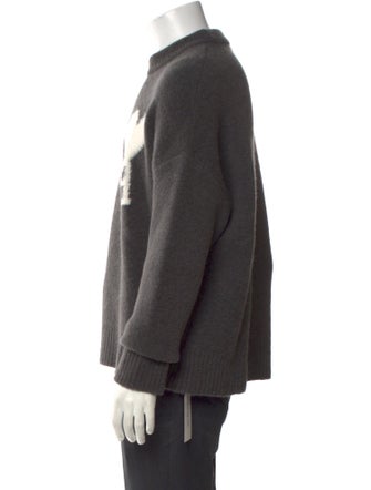 AMI Alpaca Graphic Print Pullover