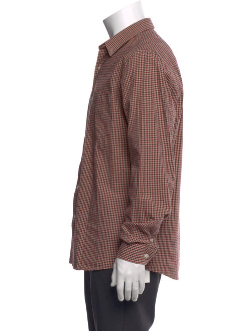 AMI Plaid Print Long Sleeve Shirt