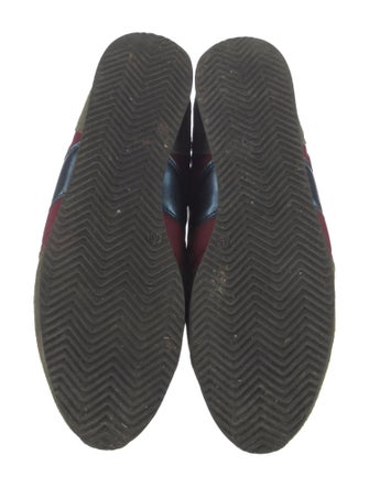 AMI Suede Colorblock Pattern Sneakers