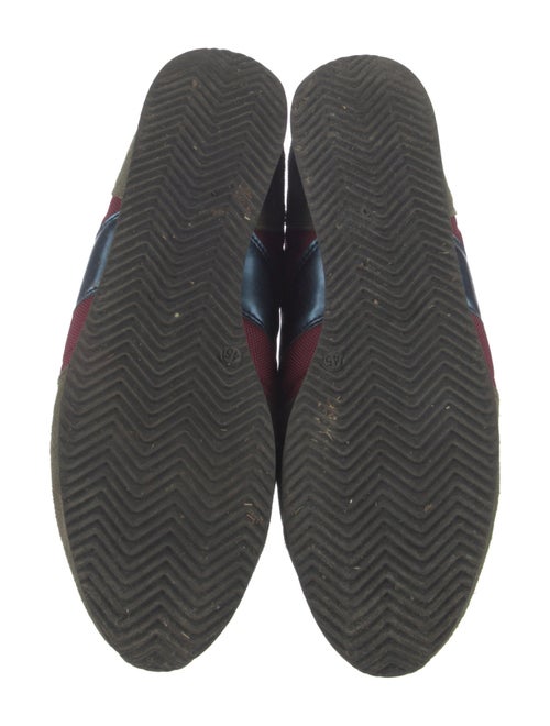 AMI Suede Colorblock Pattern Sneakers