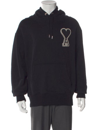 AMI Graphic Print Crew Neck Hoodie