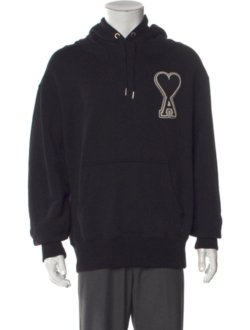 AMI Graphic Print Crew Neck Hoodie