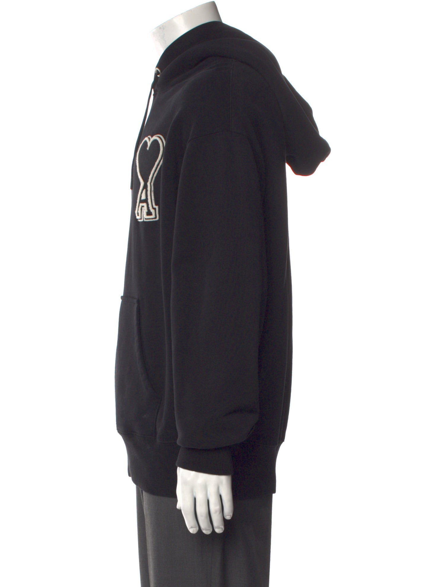 AMI Graphic Print Crew Neck Hoodie