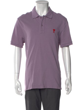 AMI Crew Neck Short Sleeve Polo Shirt