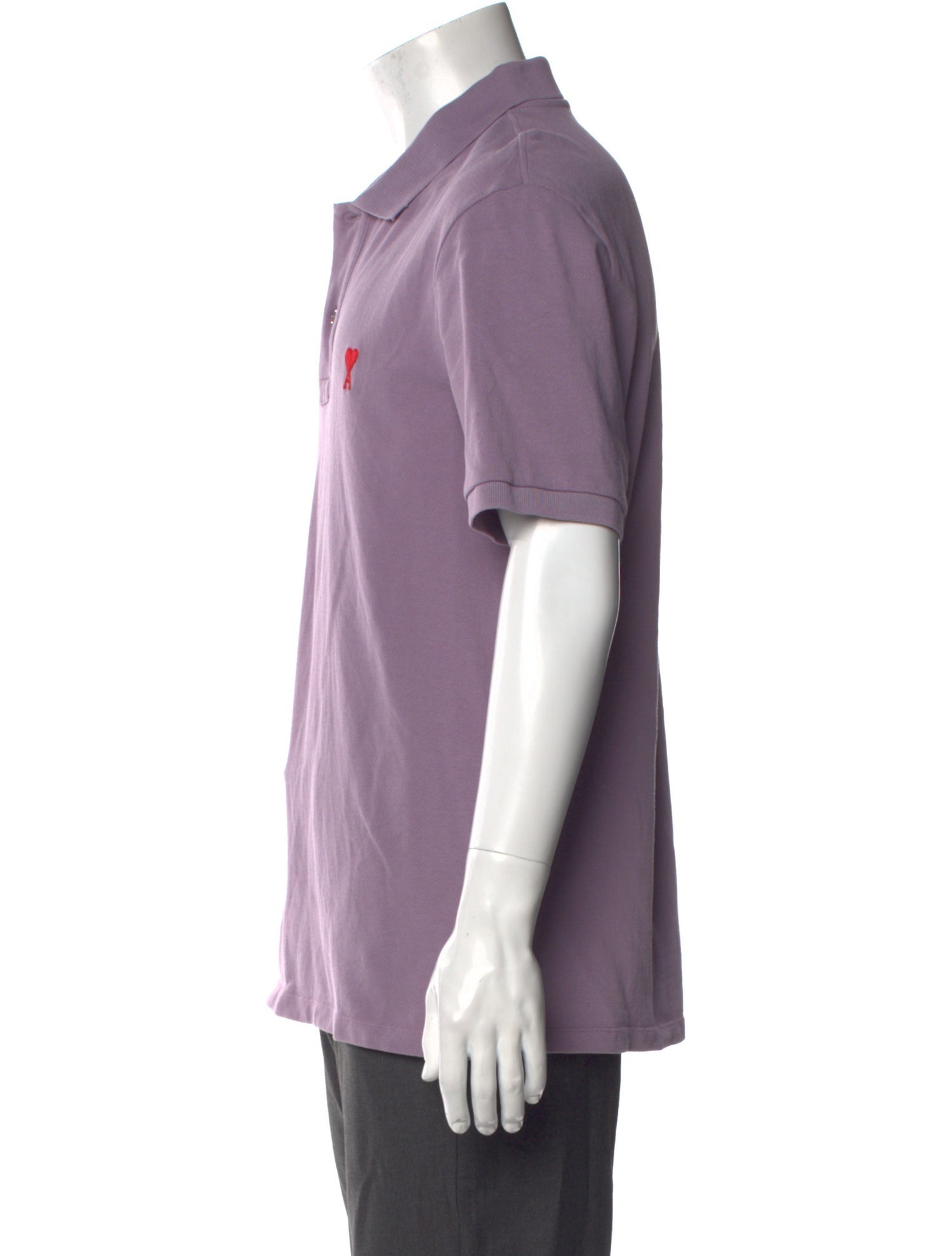 AMI Crew Neck Short Sleeve Polo Shirt