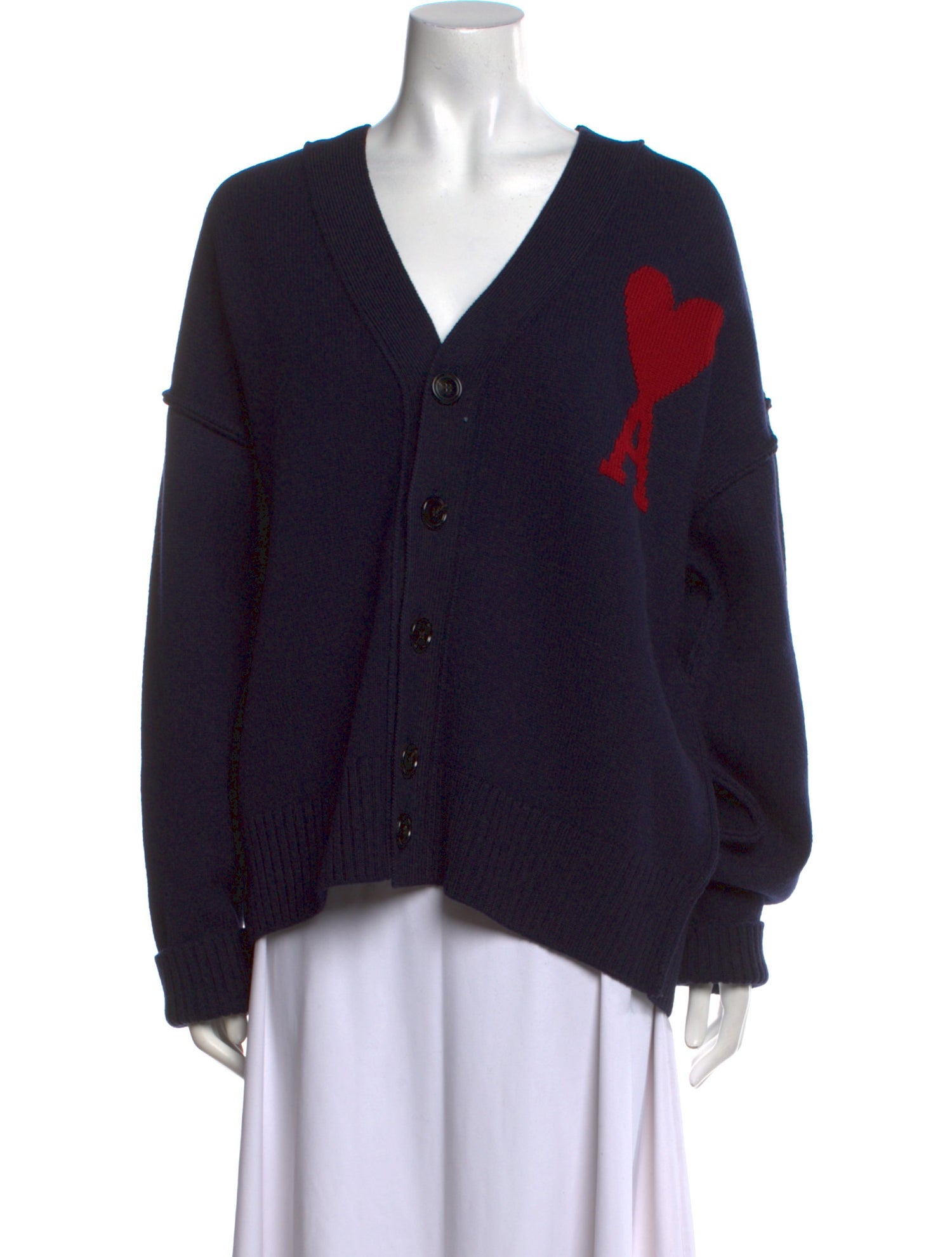 AMI Virgin Wool V-Neck Sweater w/ Tags