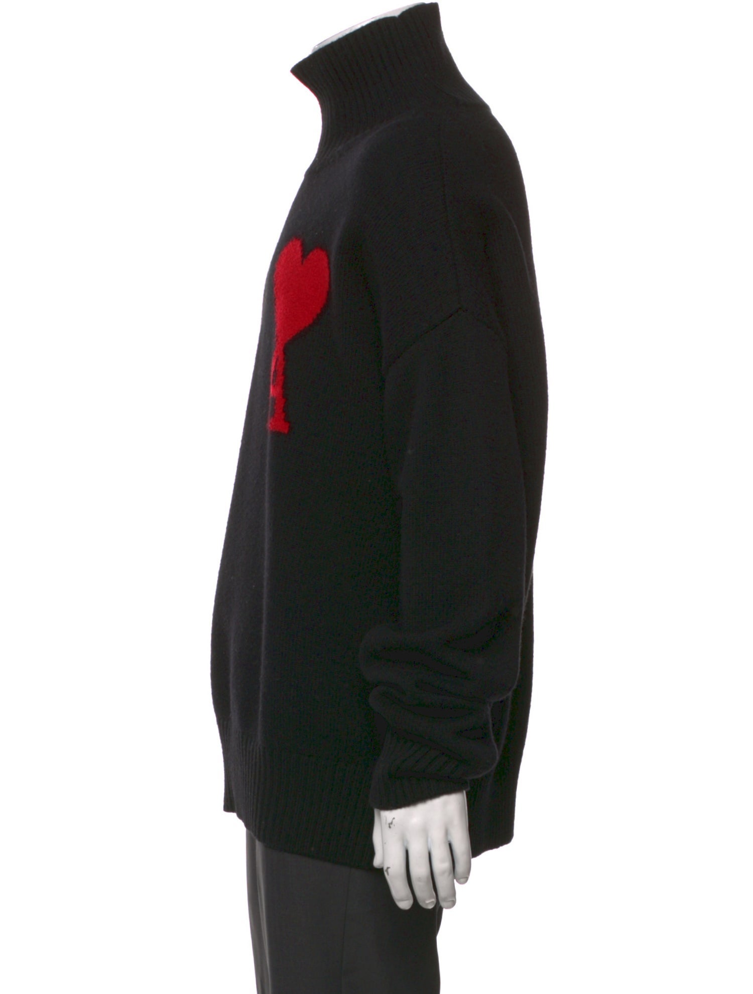 AMI Virgin Wool Graphic Print Pullover