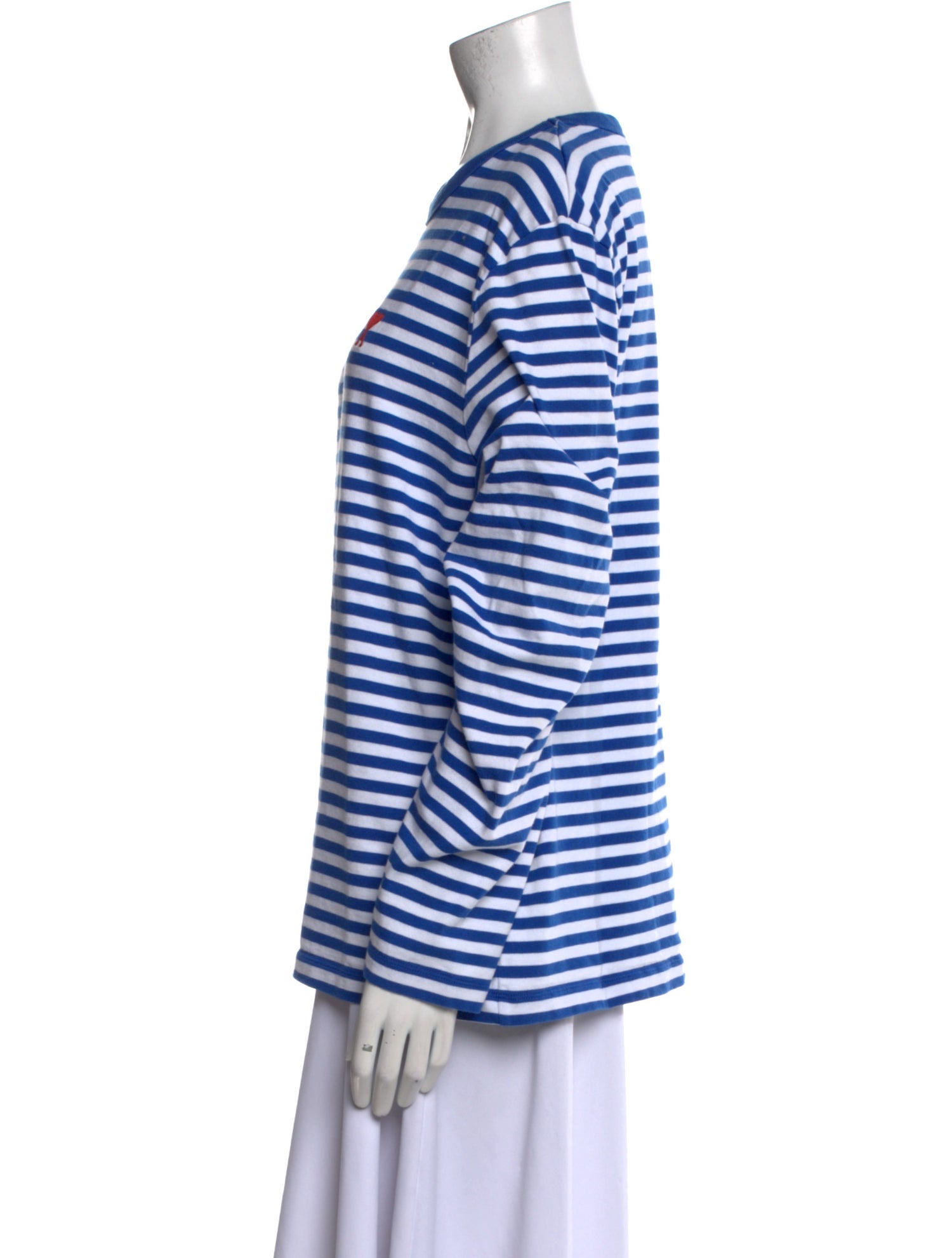 AMI Striped Crew Neck T-Shirt