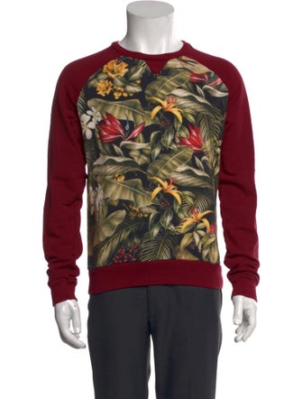 AMI Alexandre Mattiussi Printed Crew Neck Sweatshirt