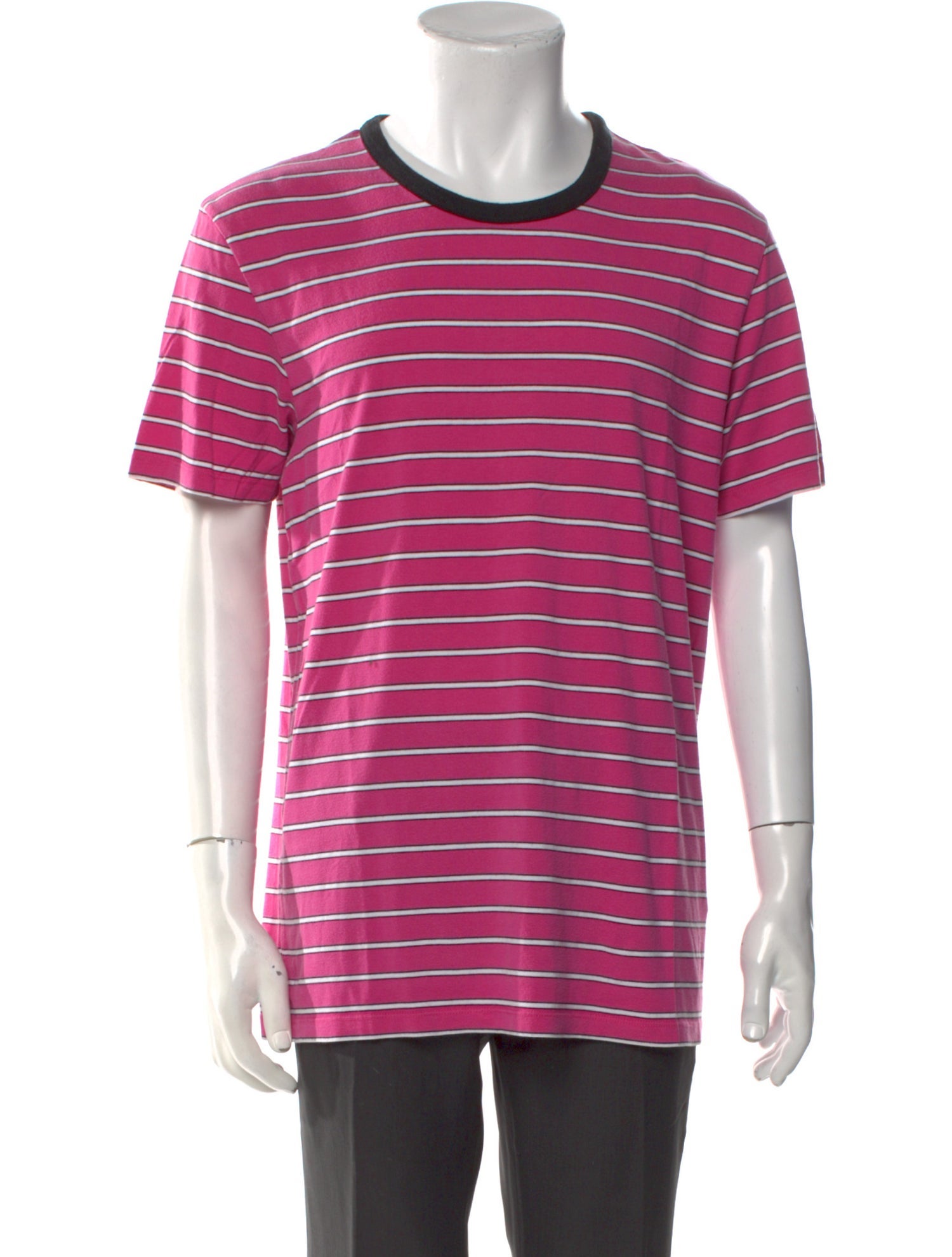 AMI Striped Crew Neck T-Shirt
