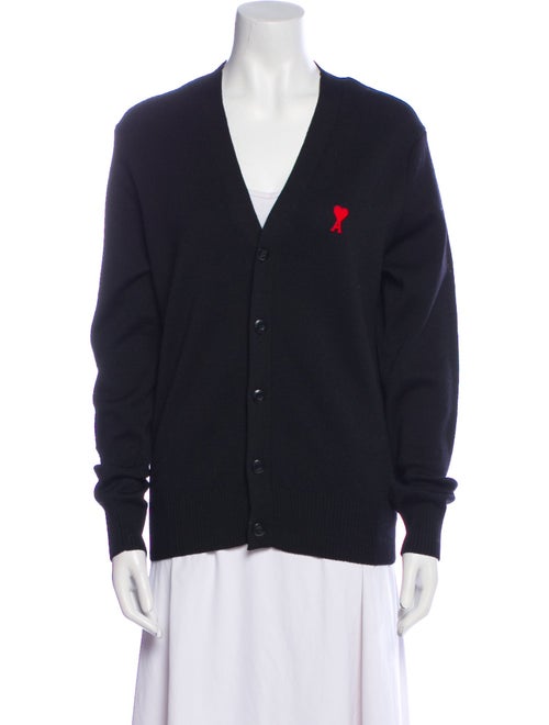 AMI Merino Wool V-Neck Sweater