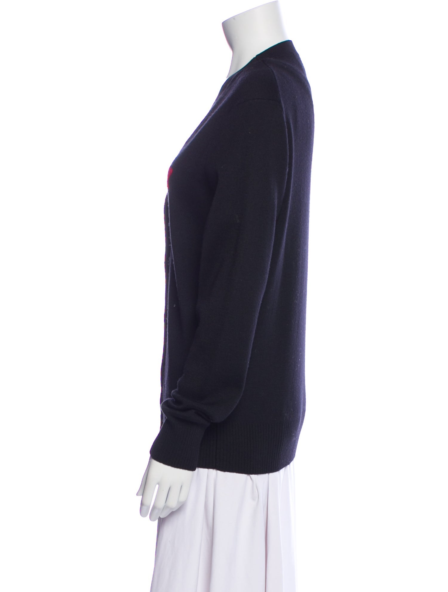 AMI Merino Wool V-Neck Sweater