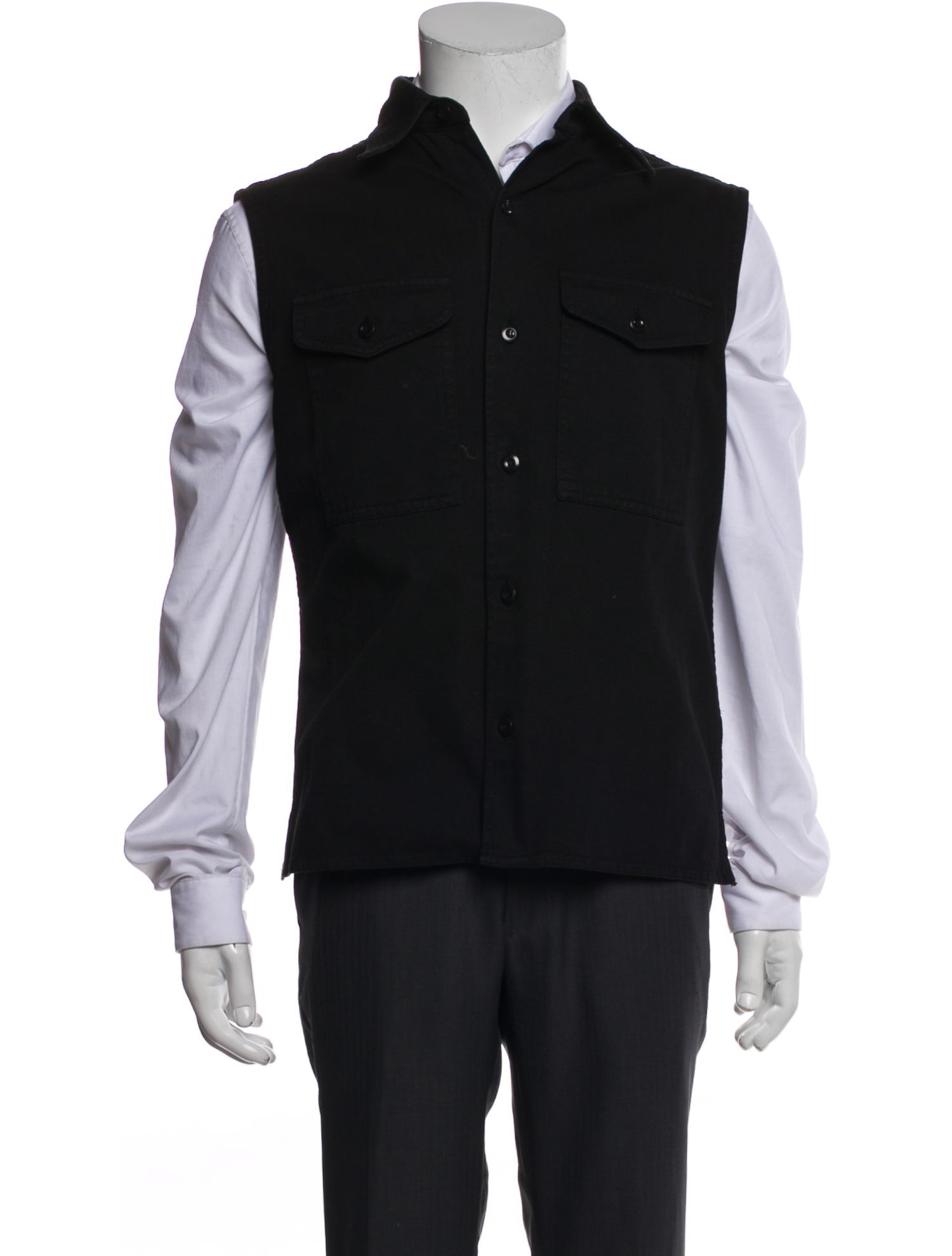 AMI Long Sleeve Denim Shirt