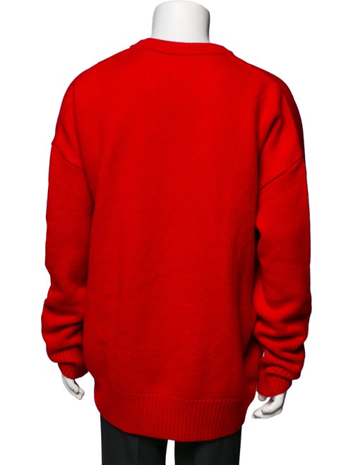 AMI Virgin Wool Graphic Print Pullover