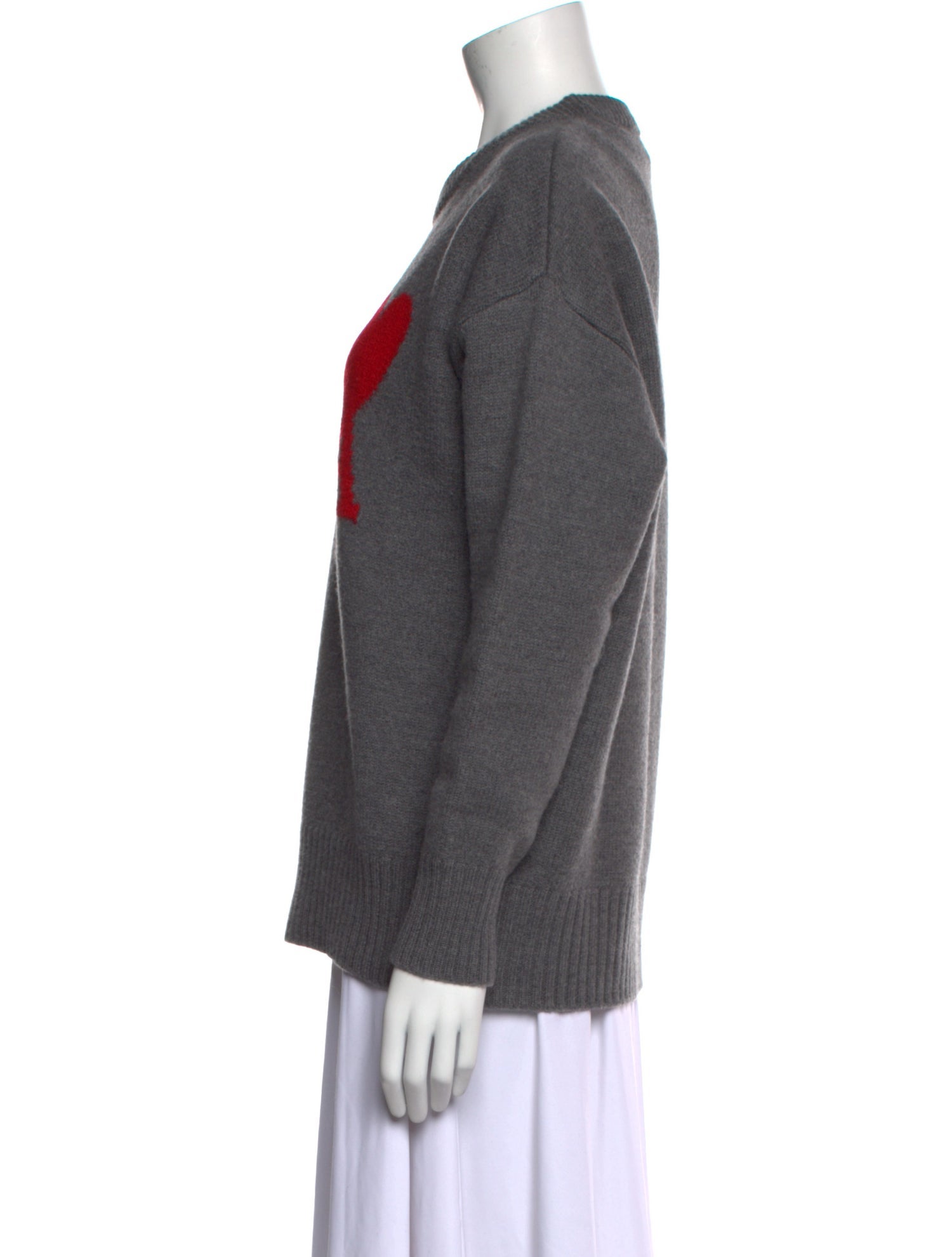 AMI Alexandre Mattiussi Virgin Wool Crew Neck Sweater