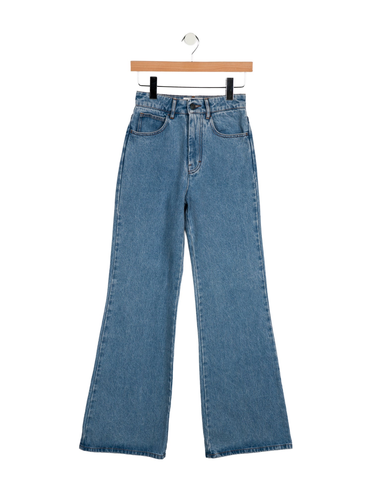 AMI High-Rise Wide Leg Jeans