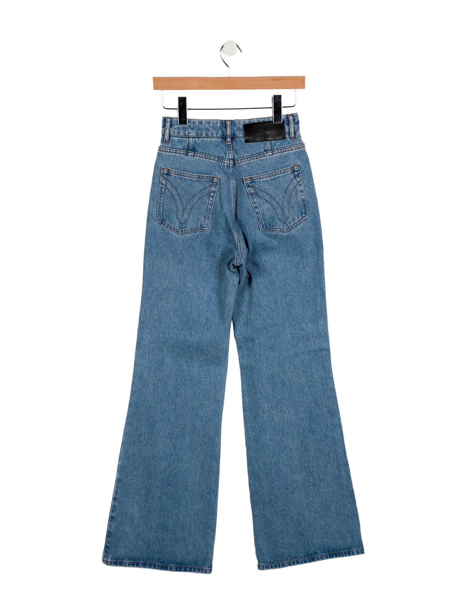 AMI High-Rise Wide Leg Jeans