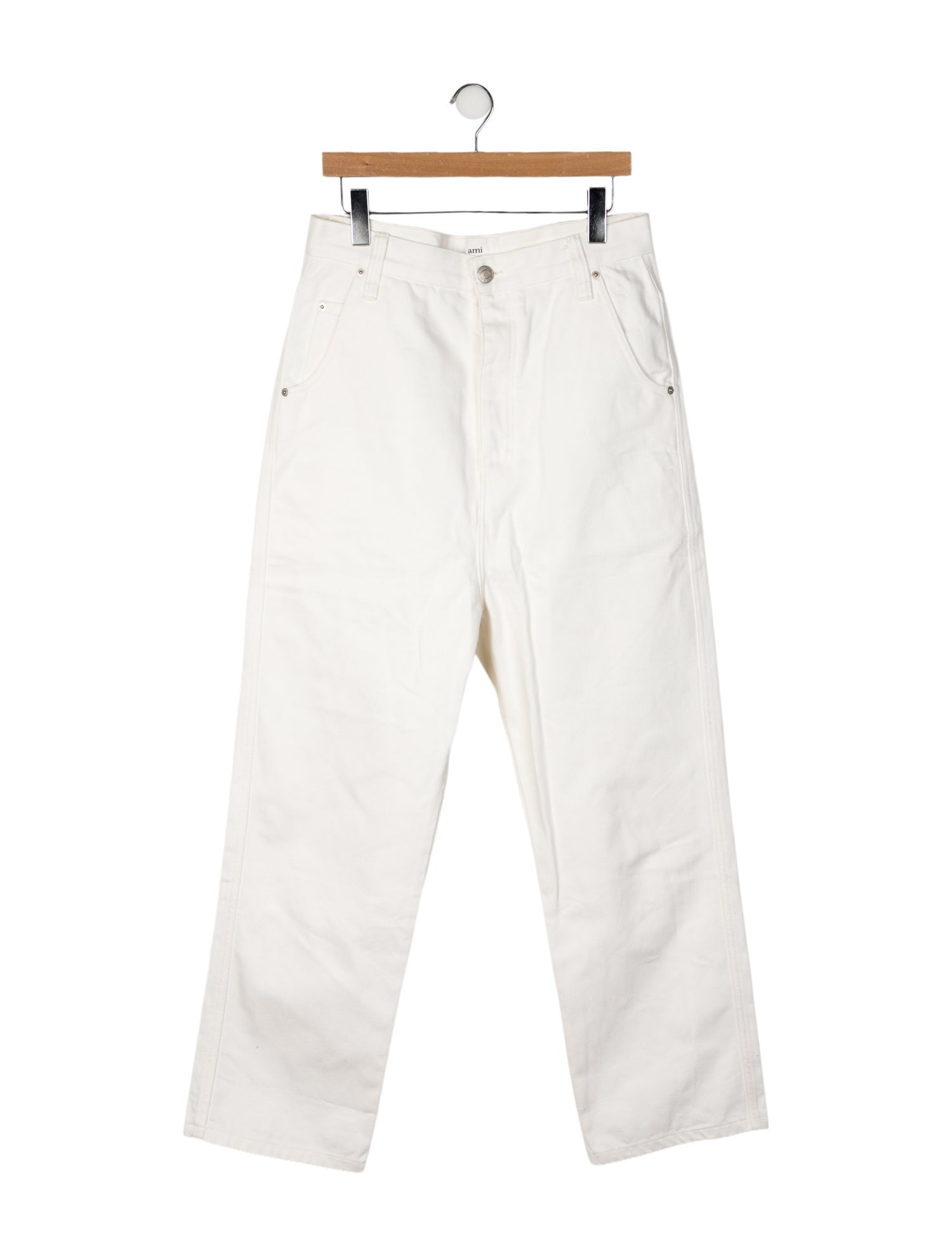 AMI High-Rise Wide Leg Jeans