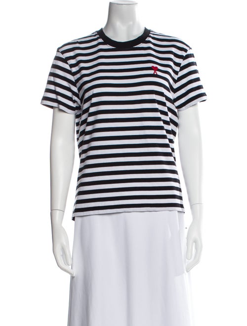 AMI Striped Crew Neck T-Shirt